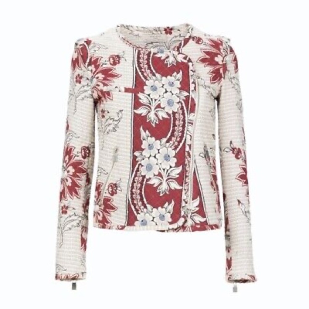 Zara quilted printed jacket